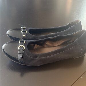 AGL 39 (9) Mae denim cap toe ballet flats
